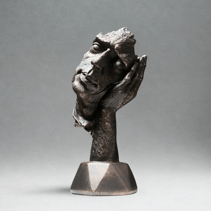 Kunstnerisk Abstrakt Ansigt Skulptur - Figurer - Boligindretning Sculptures & Statues Danmarkmode.dk