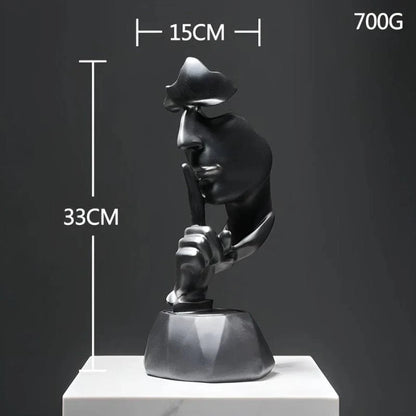 Kunstnerisk Abstrakt Ansigt Skulptur - Figurer - Boligindretning Sculptures & Statues Danmarkmode.dk