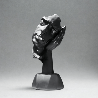 Kunstnerisk Abstrakt Ansigt Skulptur - Figurer - Boligindretning Sculptures & Statues Danmarkmode.dk