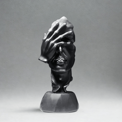 Kunstnerisk Abstrakt Ansigt Skulptur - Figurer - Boligindretning Sculptures & Statues Danmarkmode.dk