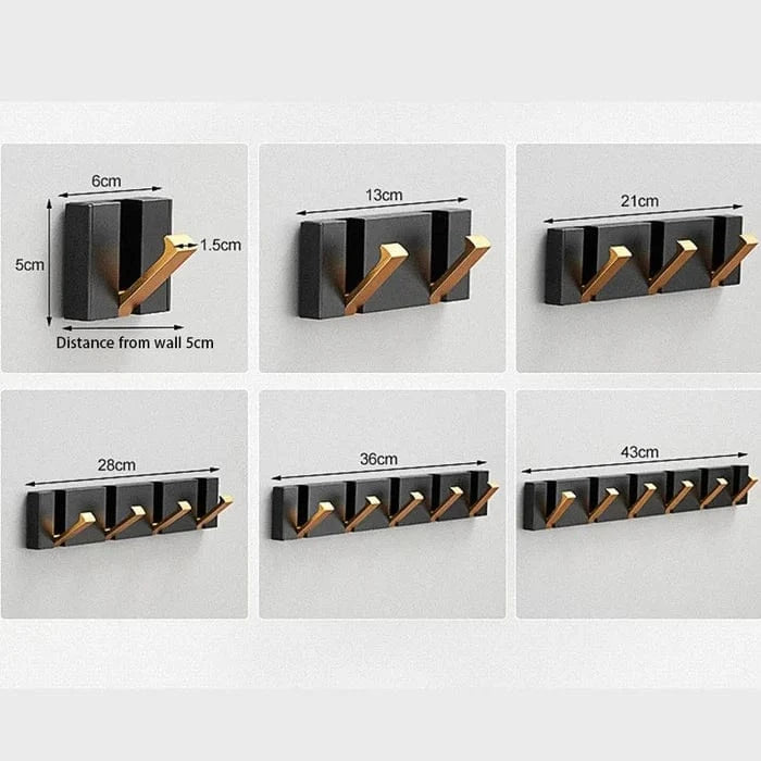 Luksus Sammenklappelig Vægkrog - Kompakt - Rustfrit Stål - Kraftig Wall Hooks Danmarkmode.dk