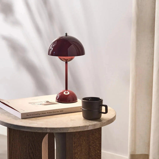LumiGlow LED Flowerpot Bordlampe – Stilfuld, Trådløs og Dæmpbar Belysning Danmarkmode.dk