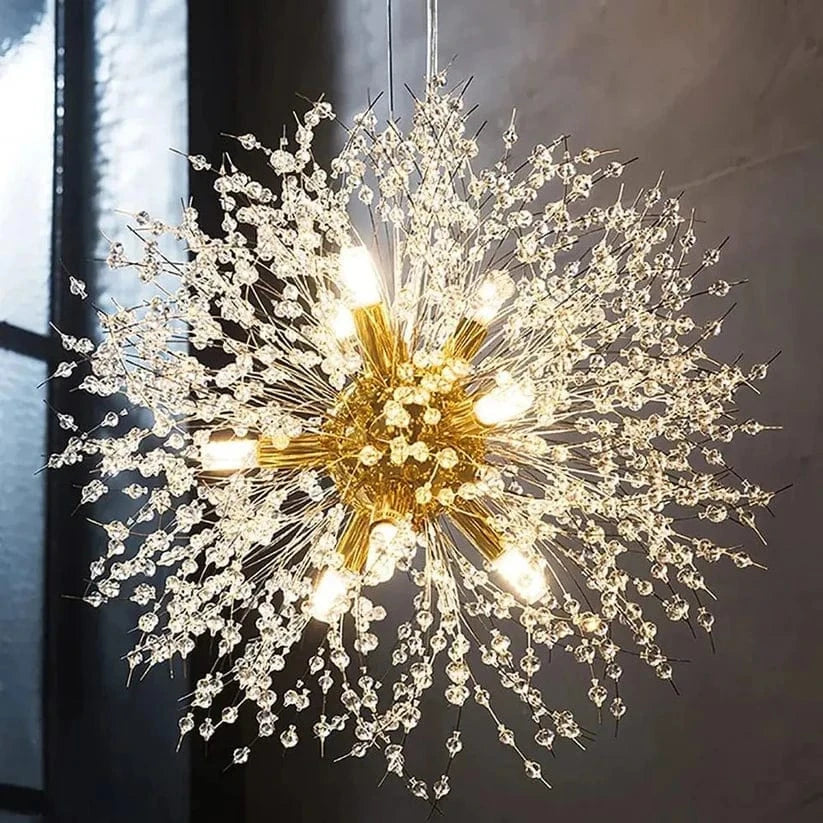 Mælkebøtte Krystal Lysekrone - Pendellampe - Boligindretning - LED Lys Ceiling Light Fixtures Danmarkmode.dk
