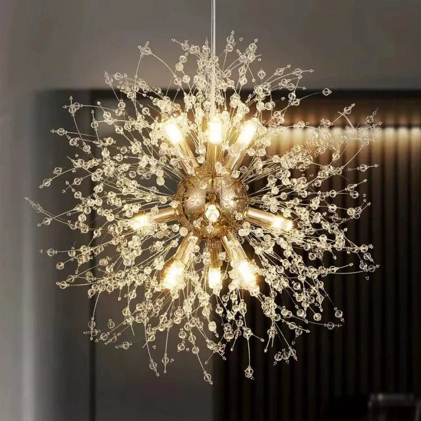 Mælkebøtte Krystal Lysekrone - Pendellampe - Boligindretning - LED Lys Ceiling Light Fixtures Danmarkmode.dk
