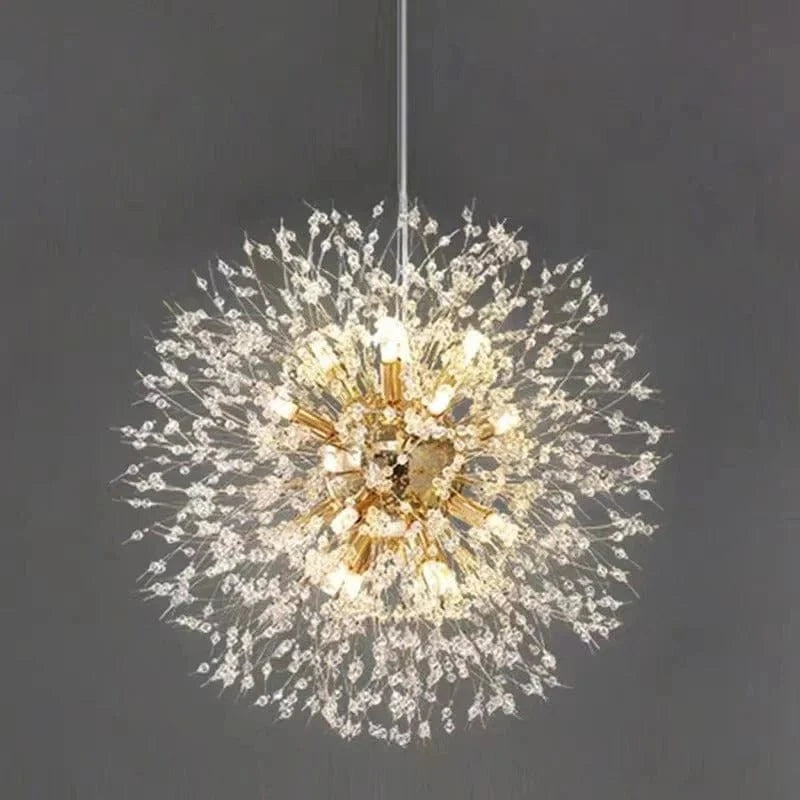 Mælkebøtte Krystal Lysekrone - Pendellampe - Boligindretning - LED Lys Ceiling Light Fixtures Danmarkmode.dk