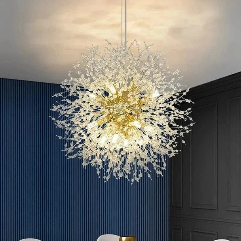Mælkebøtte Krystal Lysekrone - Pendellampe - Boligindretning - LED Lys Ceiling Light Fixtures Danmarkmode.dk