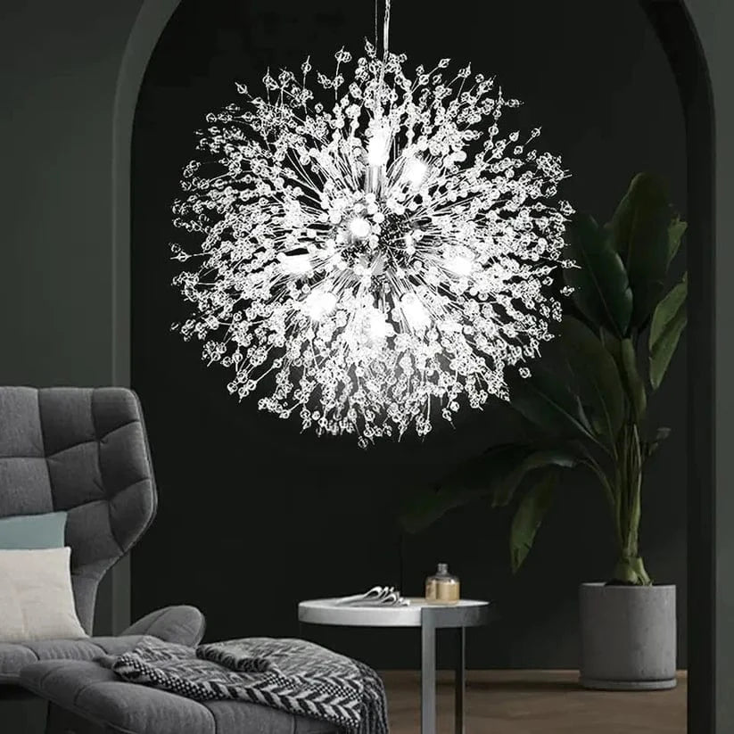 Mælkebøtte Krystal Lysekrone - Pendellampe - Boligindretning - LED Lys Ceiling Light Fixtures Danmarkmode.dk