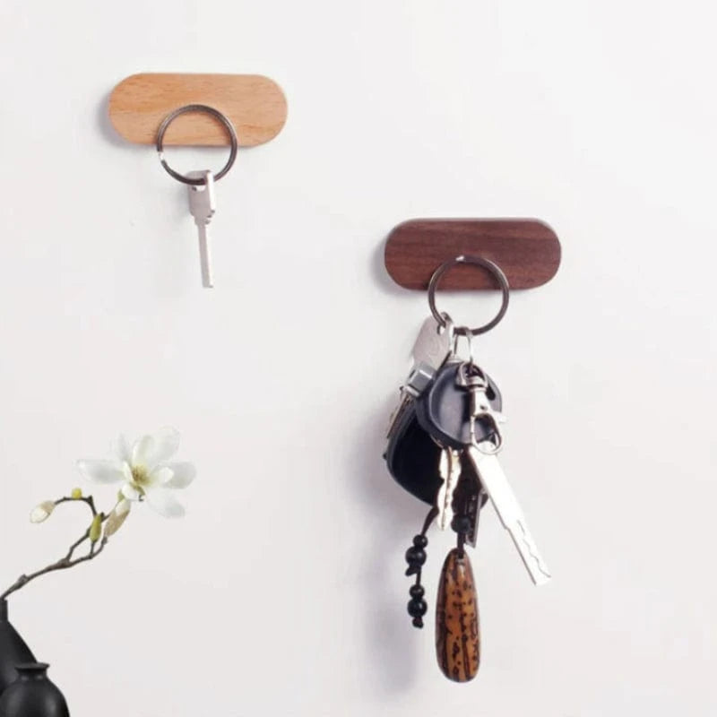Magnetisk Træ Nøgleholder - Oval - Selvklæbende - Vægdekoration Key Holders Danmarkmode.dk