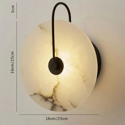 Marmor LED Væglampe - Rund - Moderne Wall Light Fixtures Danmarkmode.dk