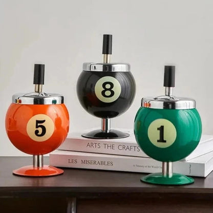 Metal Billard Kugler Askebæger - Boligindretning - Letvægt - Askebæger med Låg Ashtrays Danmarkmode.dk