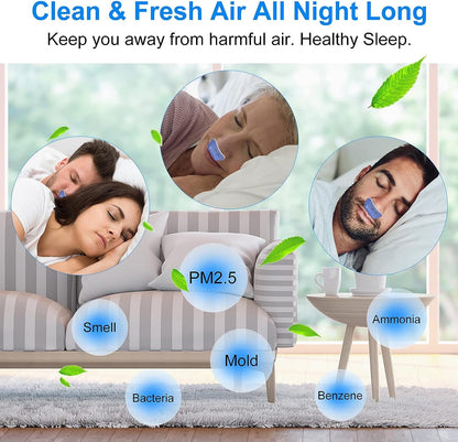 Micro CPAP-maskine – Mod søvnapnø & snorken – Rejsevenlig & USB-genopladelig Snoring & Sleep Apnea Aids Danmarkmode