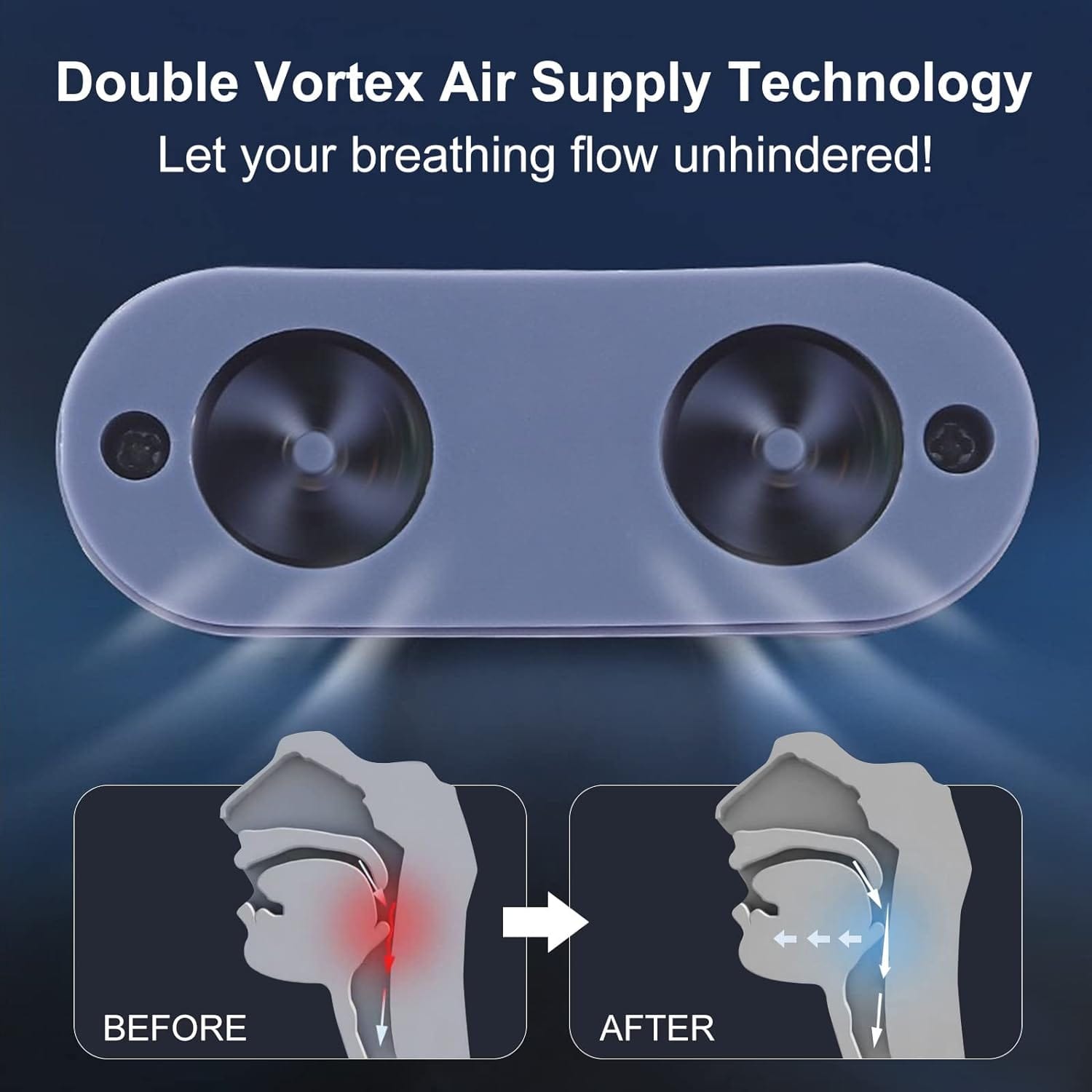 Micro CPAP-maskine – Mod søvnapnø & snorken – Rejsevenlig & USB-genopladelig Snoring & Sleep Apnea Aids Danmarkmode