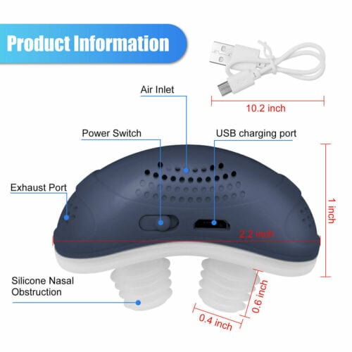 Micro CPAP-maskine – Mod søvnapnø & snorken – Rejsevenlig & USB-genopladelig Snoring & Sleep Apnea Aids Danmarkmode