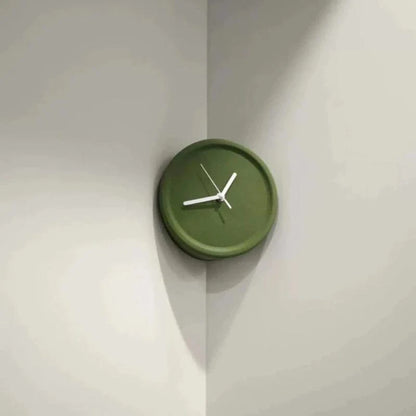 Minimalistisk Analogt Hjørne Vægur - Lydløst Vægur - Vægkunst - Ø20cm Wall Clock Danmarkmode.dk