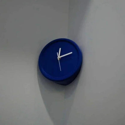 Minimalistisk Analogt Hjørne Vægur - Lydløst Vægur - Vægkunst - Ø20cm Wall Clock Danmarkmode.dk