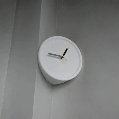 Minimalistisk Analogt Hjørne Vægur - Lydløst Vægur - Vægkunst - Ø20cm Wall Clock Danmarkmode.dk