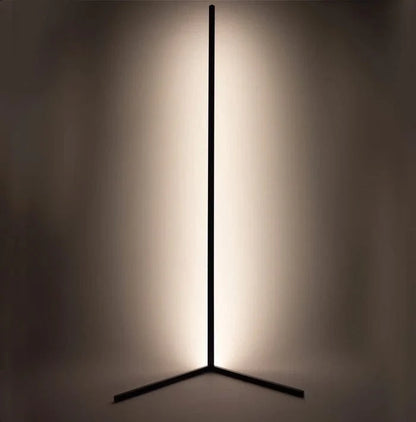 Minimalistisk Hjørne LED Gulvlampe - Matte - Dæmpbar - Aluminium - RGB Floor Lamps Danmarkmode.dk