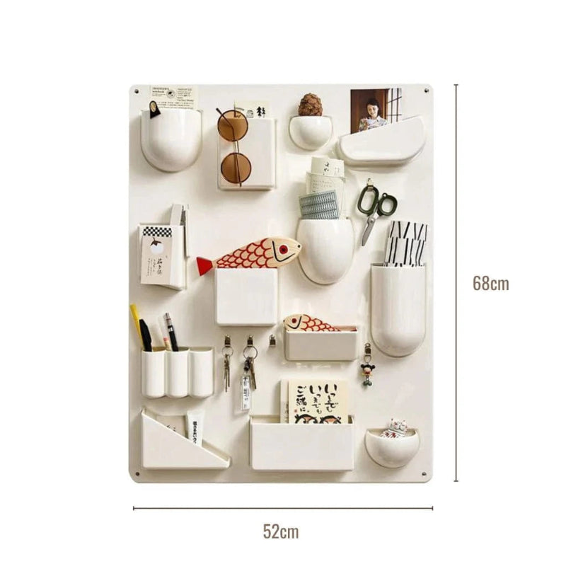 Minimalistisk Modulær Vægreol - ABS - Opbevaringsreol - Organisator Storage Racks Danmarkmode.dk