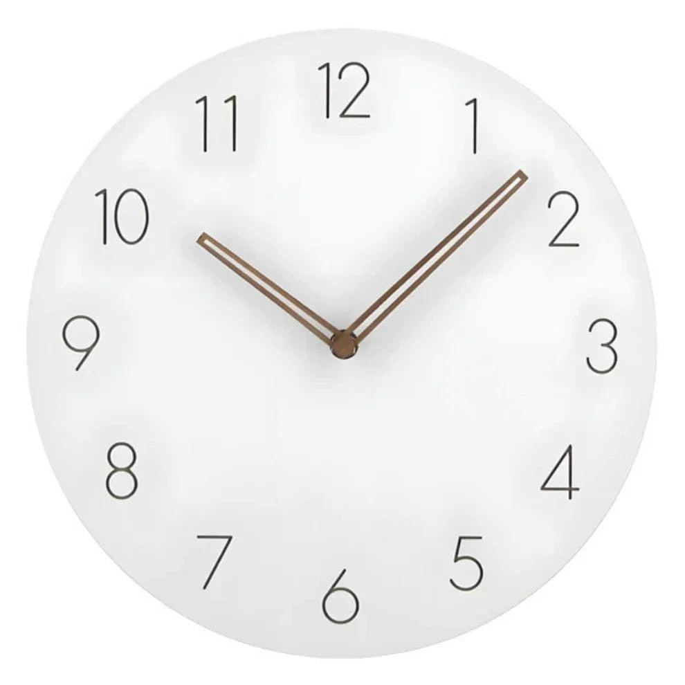 Minimalistisk Vægur I Træ - Boligindretning - Stille - Vægur med Tal - 29 cm Wall Clock Danmarkmode.dk