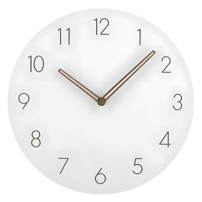 Minimalistisk Vægur I Træ - Boligindretning - Stille - Vægur med Tal - 29 cm Wall Clock Danmarkmode.dk