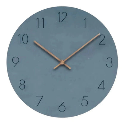 Minimalistisk Vægur I Træ - Boligindretning - Stille - Vægur med Tal - 29 cm Wall Clock Danmarkmode.dk