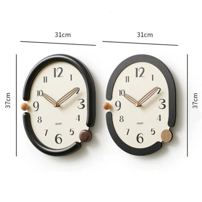 Moderne Analogt Vægur - Lydløst Vægur - Vægkunst - Scandinavian Design Wall Clock Danmarkmode.dk
