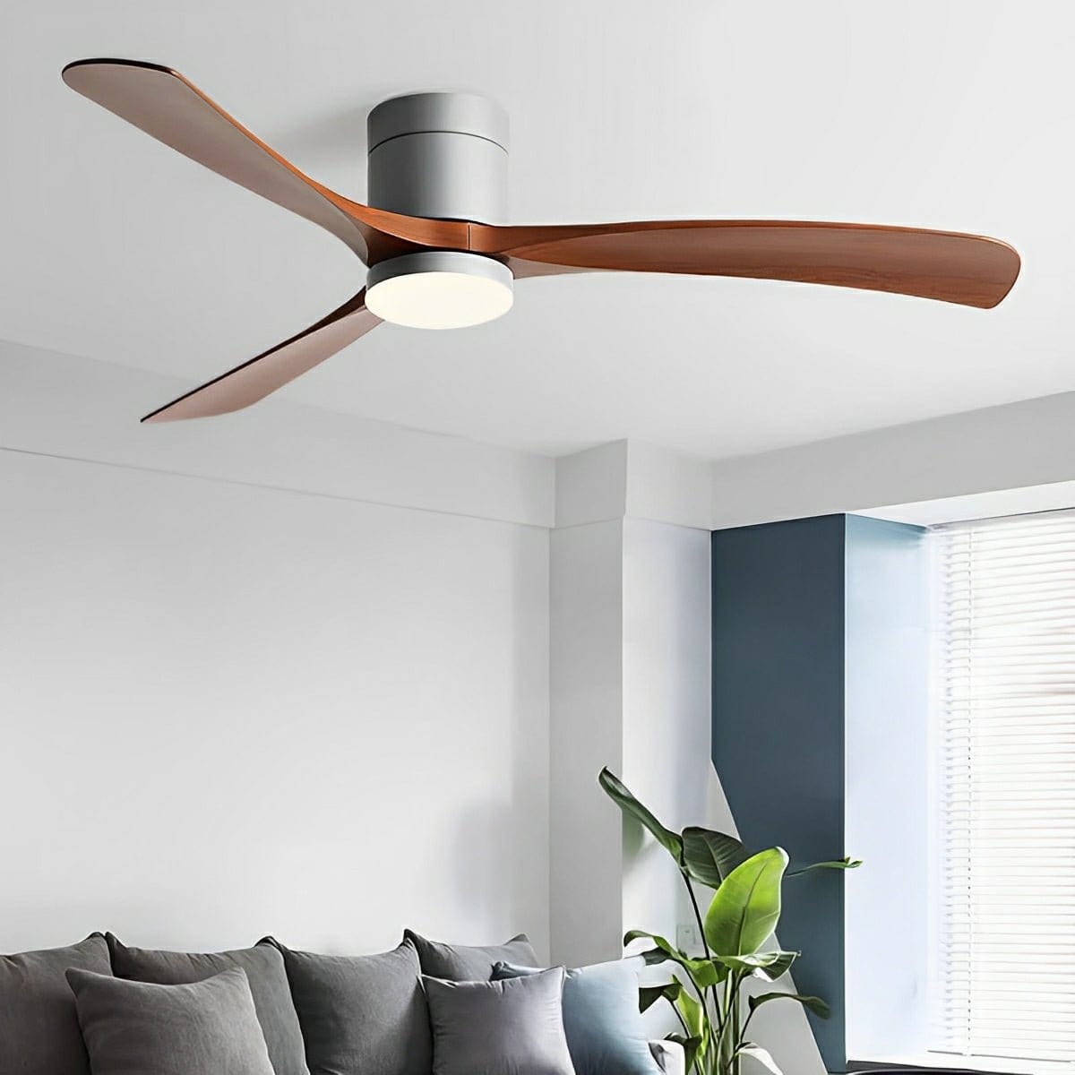 Moderne loftventilator med LED-lys – 6 hastigheder – Omvendt funktion – 96/116/142 cm Ceiling Fans Danmarkmode