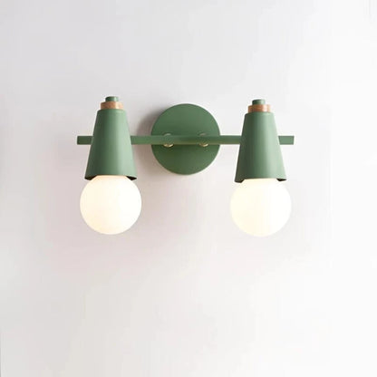 Moderne Minimalistisk Væglampe - LED Pære - Jern - Matte - Træ Wall Light Fixtures Danmarkmode.dk