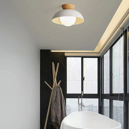 Moderne Opalineglasskærm Loftslampe - Metal - LED Pære - 30cm Ceiling Light Fixtures Danmarkmode.dk