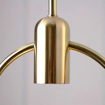 Morderne Spand Form Glas Pendel Lampe - Guld - Boligindretning - Metal Ceiling Light Fixtures Danmarkmode.dk