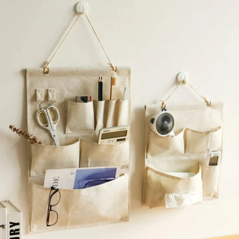 Multilomme Væghængt Opbevaring Organizer - Stof - Letvægt - Vandtæt Wall Hanging Organizer Danmarkmode.dk