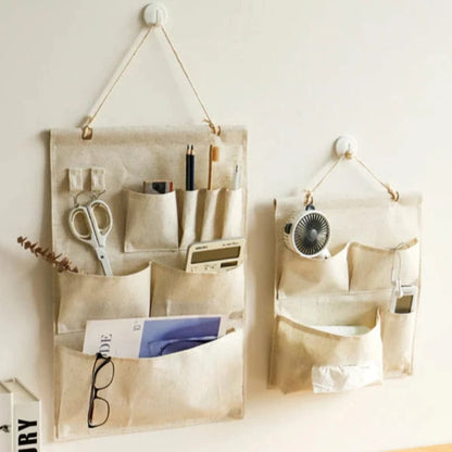 Multilomme Væghængt Opbevaring Organizer - Stof - Letvægt - Vandtæt Wall Hanging Organizer Danmarkmode.dk