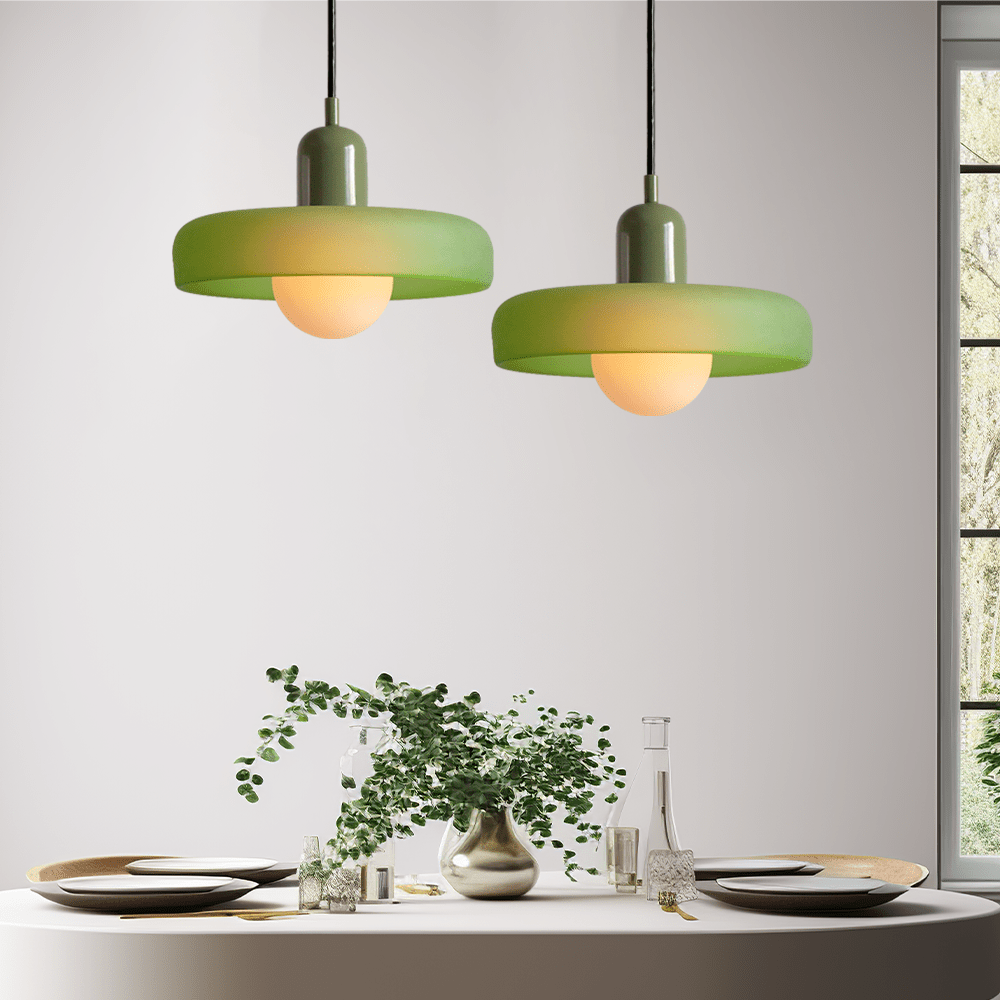 Retro Hængende Loftlampe - LED Lys - Vintage - Glas - Pendellampe Lamps Danmarkmode