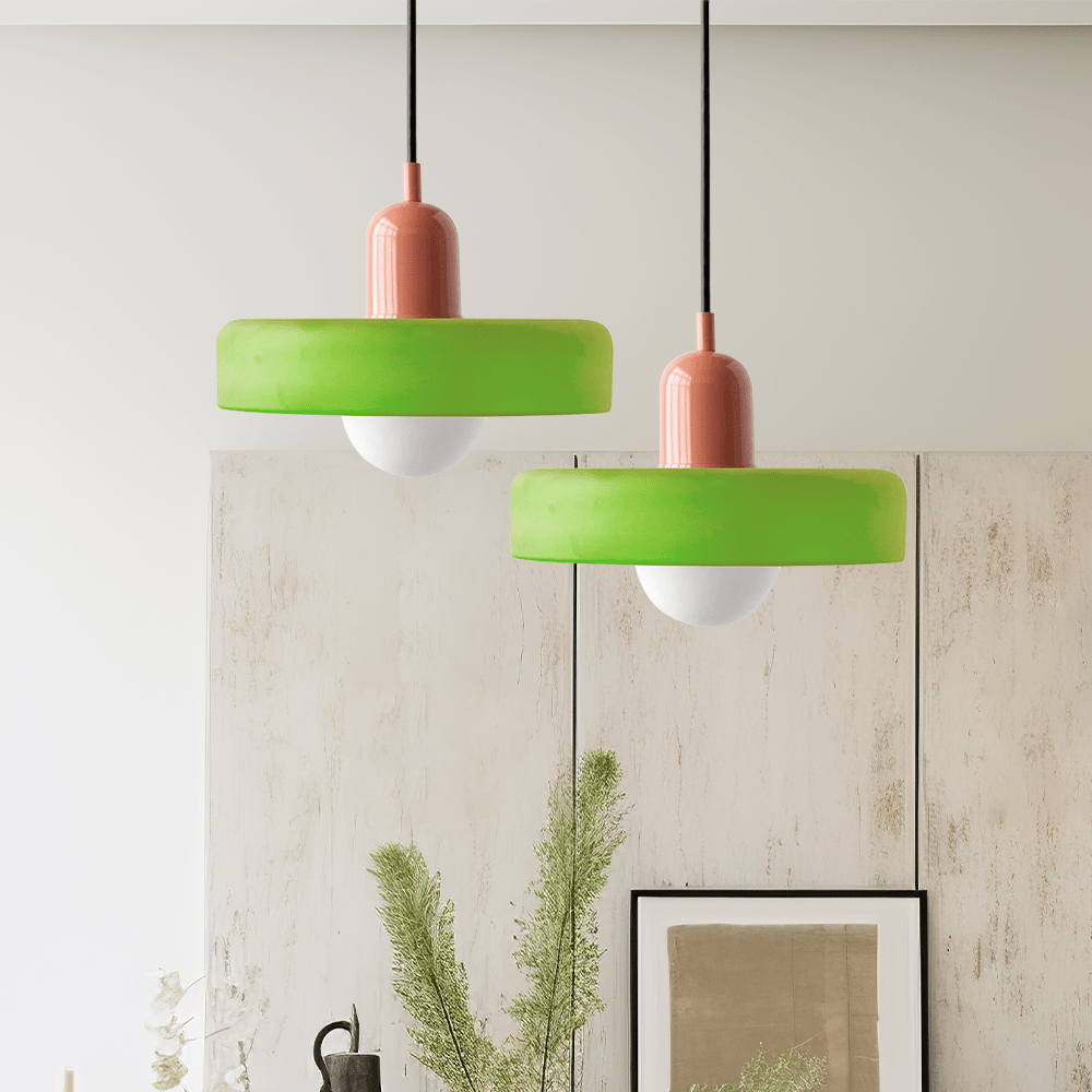 Retro Hængende Loftlampe - LED Lys - Vintage - Glas - Pendellampe Lamps Danmarkmode