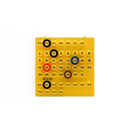Ring A Date Kalender 2025 - Vægdekoration - Postmoderne - ABS Wall Calendars Danmarkmode.dk