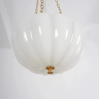 Rosehill Blomst Kurv Lysekrone - Glas - E14 Pære - Guldkæde - 40cm Ceiling Light Fixtures Danmarkmode.dk