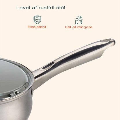 Rustfrit Stål Cookwear Sæt - Holdbar - Moderne - 12 dele Cookware Sets Danmarkmode.dk