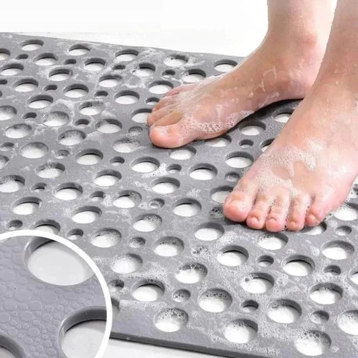 Skridsikker Brusemåtte med Huller - Sugekopper - Hygiejnisk - Bademåtte Bath Mats Danmarkmode.dk