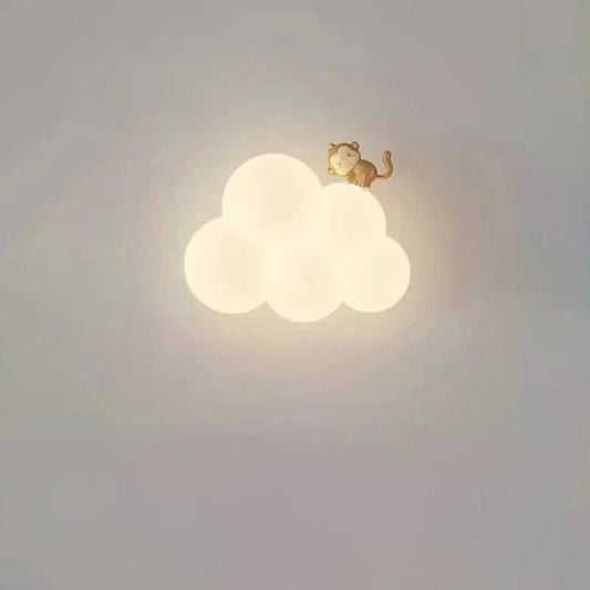 Skyformet LED Væglampe - Lampe til Børneværelse - Akryl - Sengelampe Wall Light Fixtures Danmarkmode.dk