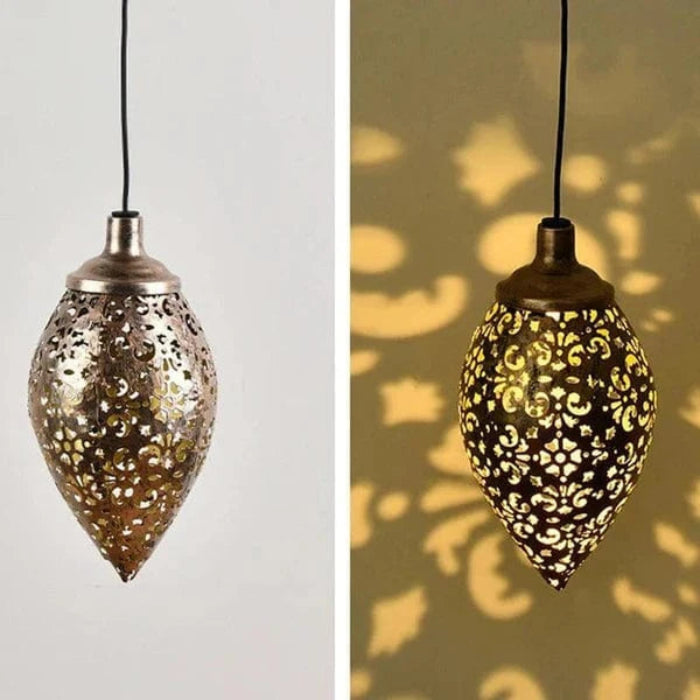 Solenergi Lanterner Hængende Havelamper - Vandtæt - Udendørs - Jern Pendant Lights Danmarkmode.dk