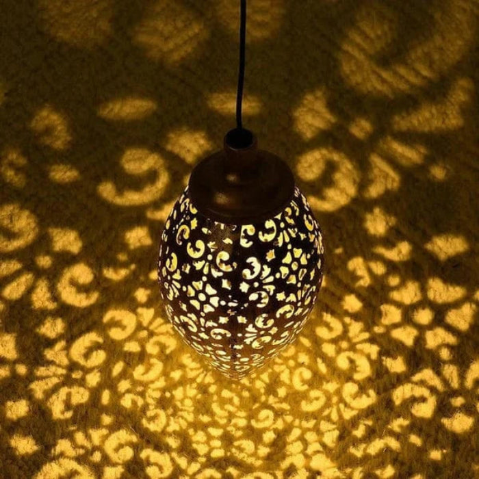 Solenergi Lanterner Hængende Havelamper - Vandtæt - Udendørs - Jern Pendant Lights Danmarkmode.dk