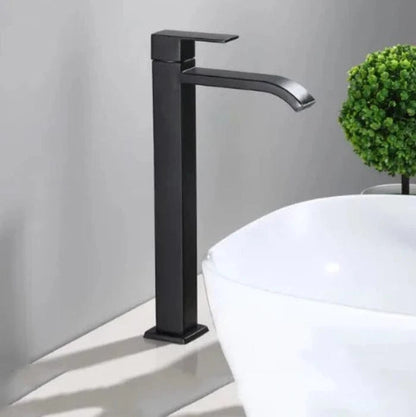 Sort Vandhane Håndvask Badeværelse - Rustfrit Stål - Vandfald - Badeværelsestilbehør Bathroom Sink Faucets Danmarkmode.dk