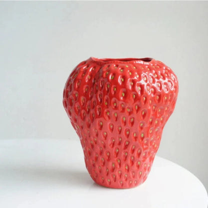 Strawberry Keramik Vaser - Blomsterpotter - Boligindretning - Bordplade Vases Danmarkmode.dk
