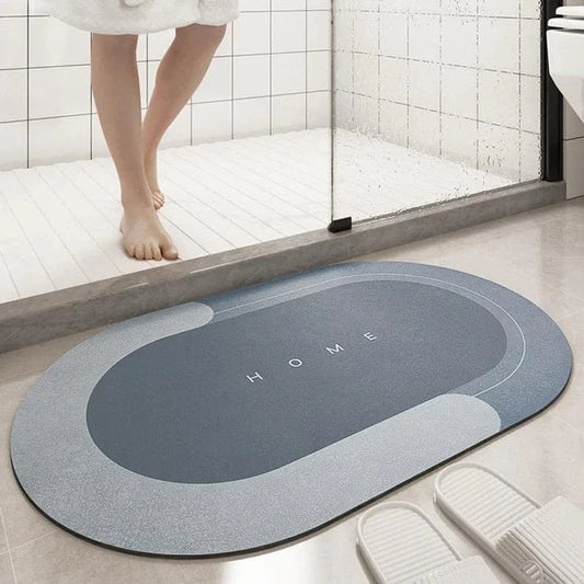 Super Absorberende Badeværelse Gulvmåtte - Skridsikker - Oval - Hurtigtørrende Bath Mats & Rugs Danmarkmode.dk