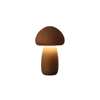 Svamp Natlys til Børn - Sengelampe - Dæmpbar - Træ Bedside Lamps Danmarkmode.dk