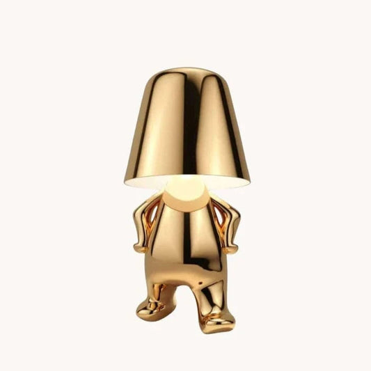 Tænker Lampe Trådløs LED Bordlampe - Metallisk - Moderne - USB Belysning Danmarkmode.dk