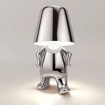 Tænker Lampe Trådløs LED Bordlampe - Metallisk - Moderne - USB Belysning Danmarkmode.dk