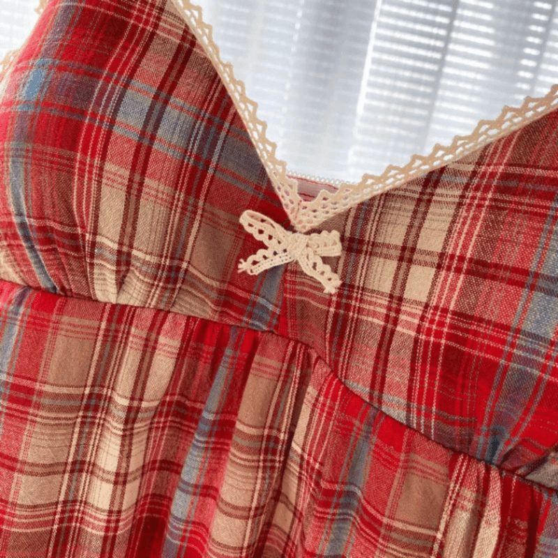 Todelt Ternet Pyjamas Sæt Dame - Loungewear - Matchende Sæt - Bomuld Pajamas Danmarkmode.dk