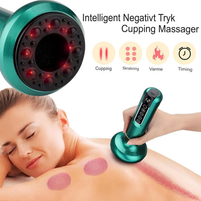 Trådløs Cellulite Elektrisk Massageapparat - Håndholdt - Cupping - Varme - Toning Electric Massagers Danmarkmode.dk