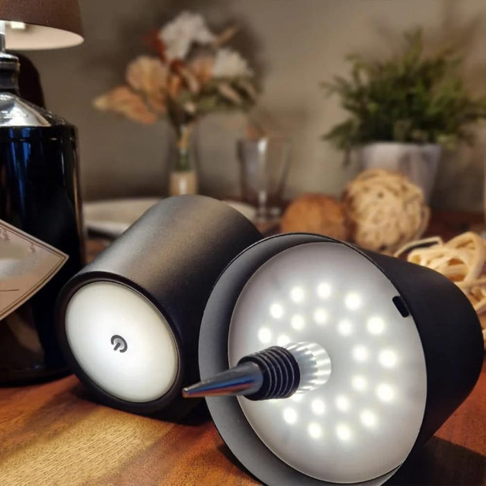Trådløs Flaskelampe Hoved - Touch Lampe - Bordlampe - Dæmpbar Table Lamps Danmarkmode.dk